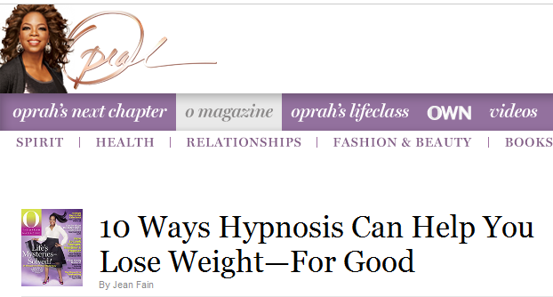 Click the link and read it now: Oprah: Hypnosis For Weight Loss